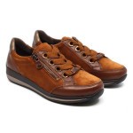 Ara sneaker cognac suède 44587-19